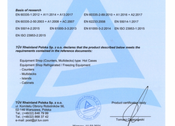 TUV Certificate - ENG